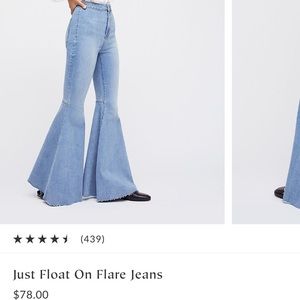 Free People Just Float On flare jeans